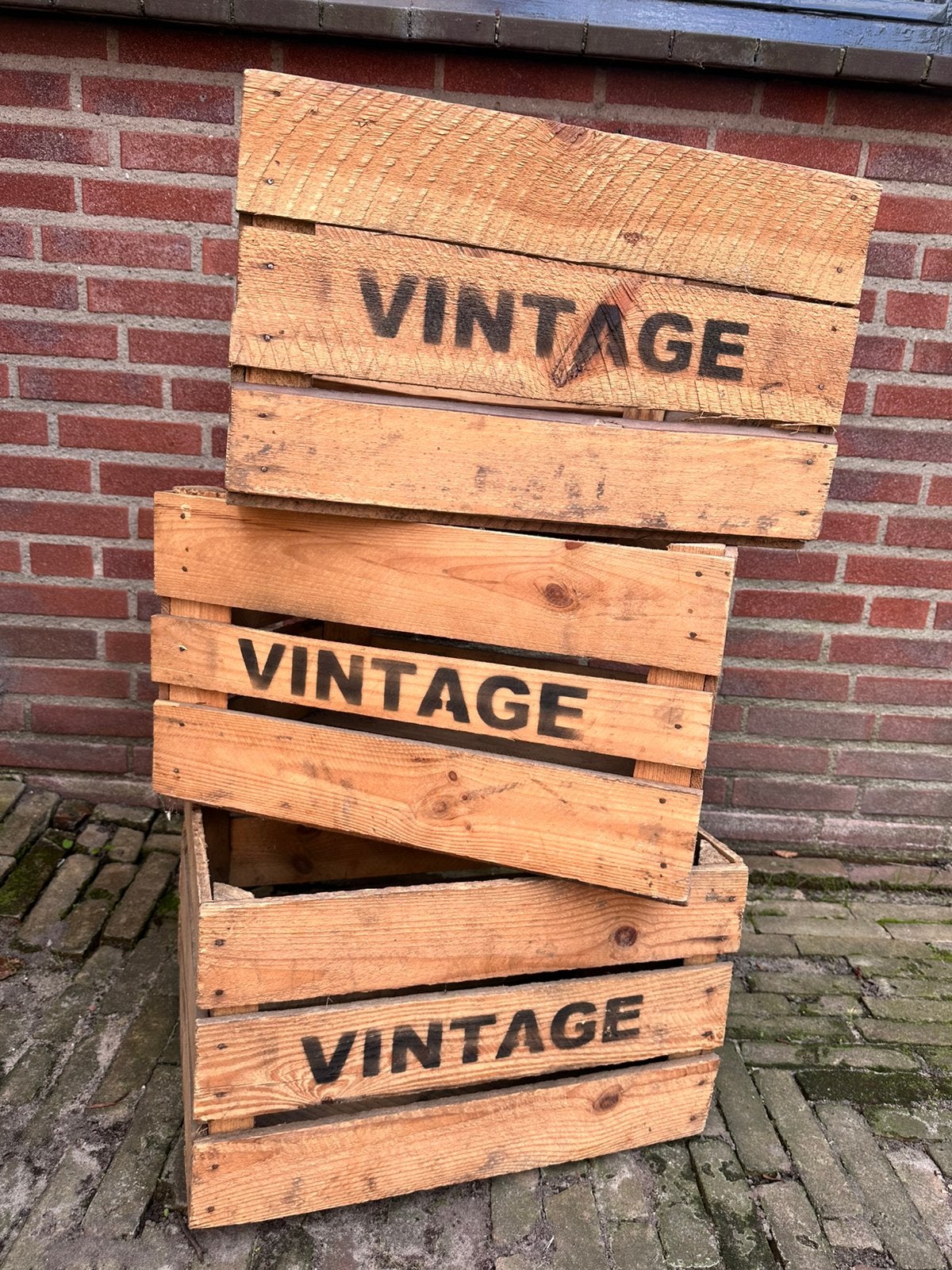 Fruitkisten Vintage, Huis en Inrichting, Ophalen, Zo goed als nieuw, Minder dan 50 cm