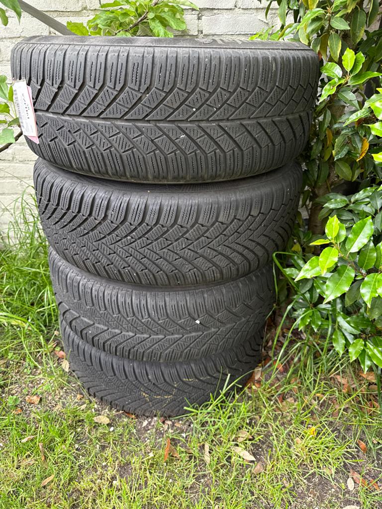 4x Continental WinterContact 205/55 R16 Winterbanden, Auto-onderdelen, Banden en Velgen, Gebruikt, 16 inch, Band(en), Personenwagen