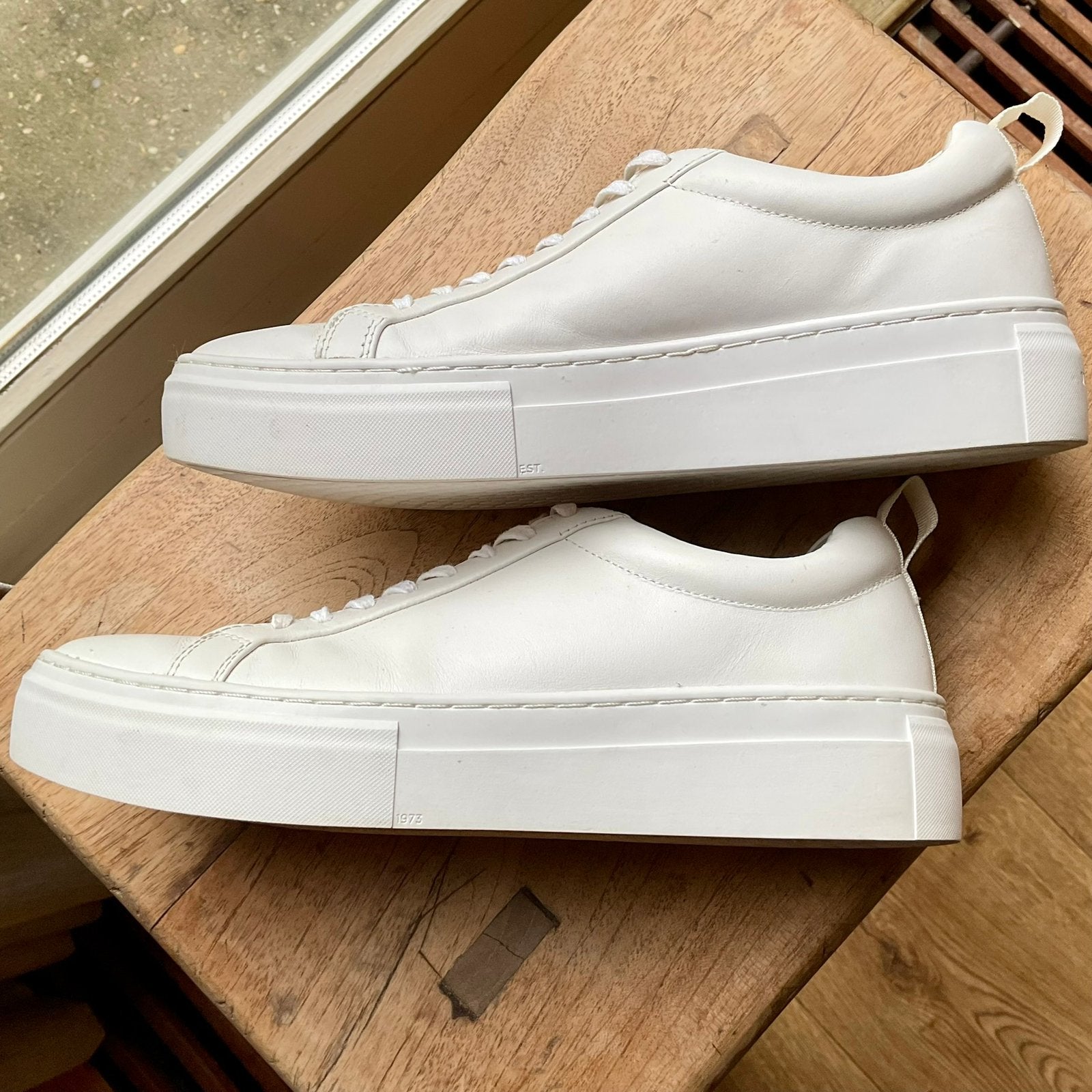 Vagabond sneakers ZOE platform echt leer zgan mt 40, Ophalen, Zo goed als nieuw, Wit, Sneakers of Gympen
