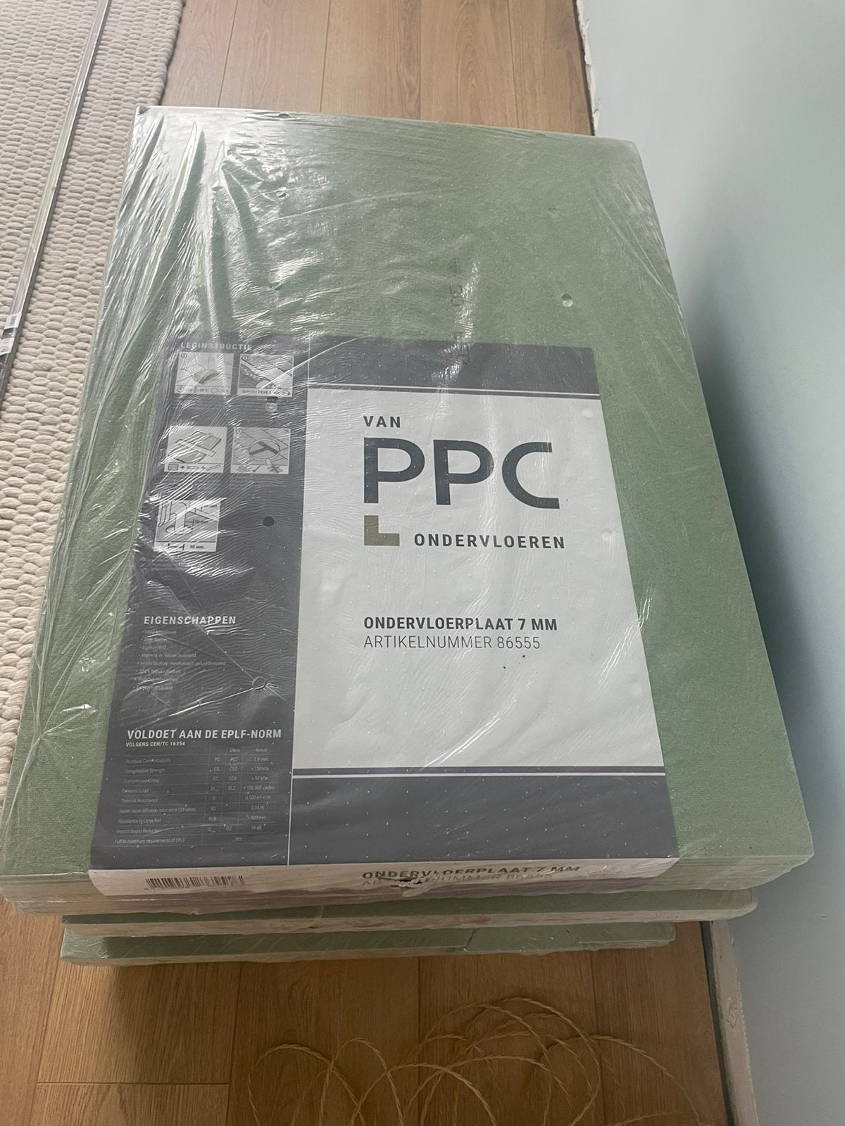 Ondervloer platen 7mm, Doe-het-zelf en Verbouw, Vloerdelen en Plavuizen, Ophalen, Overige materialen, 30 cm of meer, 50 tot 150 cm