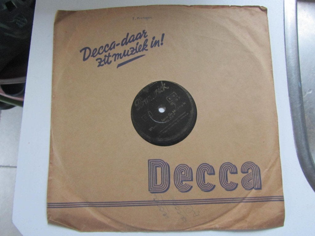 2 bekelieten platen LOUIS AMSTRONG  78 toeren, Cd's en Dvd's, Vinyl | Overige Vinyl, Ophalen of Verzenden, Gebruikt, Overige formaten