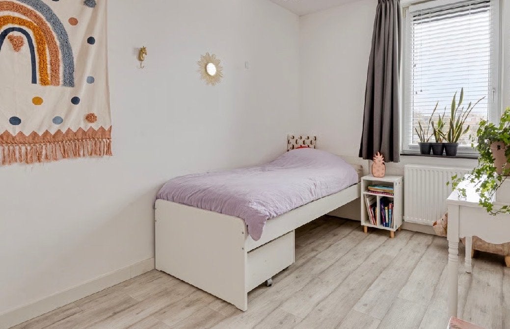 Eenpersoonsbed met lade - Wit, Ophalen, Gebruikt, 90 cm, Eenpersoons