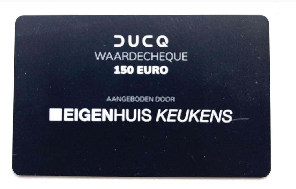 Waardecheque twv €150 voor Ducq pannen, Tickets en Kaartjes, Eén persoon, Cadeaubon
