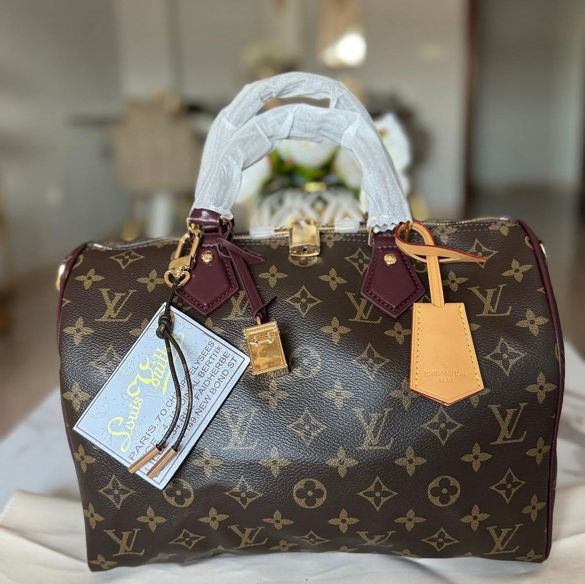 Louis Vuitton Speedy Bandoulière 30 Monogram, Ophalen of Verzenden, Nieuw, Bruin, Handtas