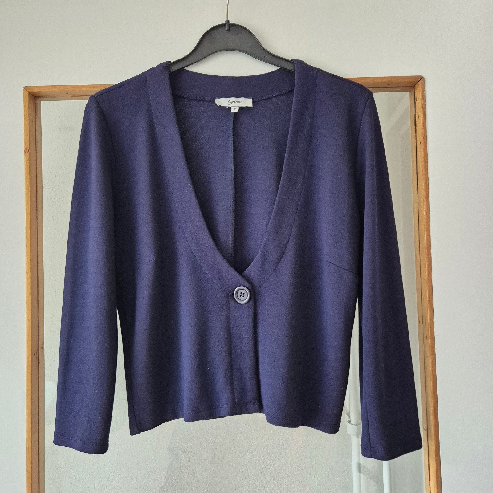 Donkerblauwe Gina bolero maat S - ophalen!, Ophalen, Blauw, Zo goed als nieuw, Maat 36 (S)