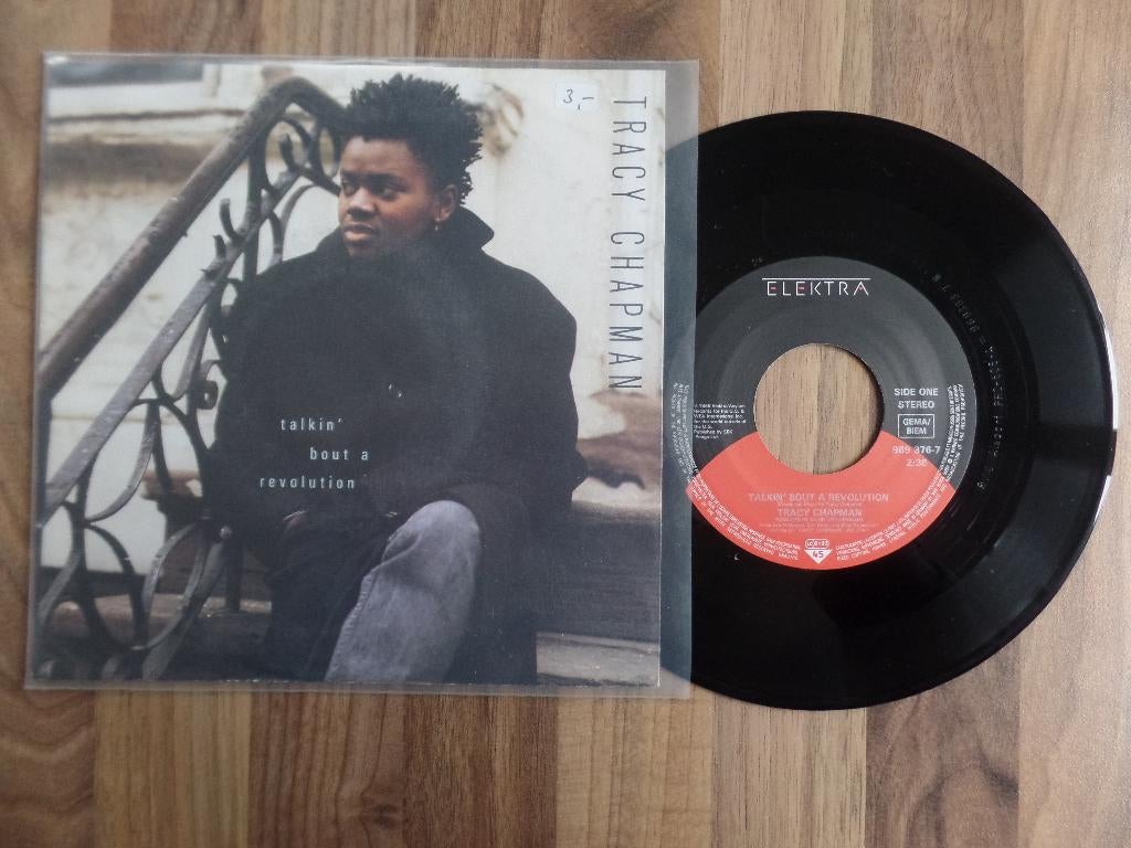 single  Tracy Chapman - Talkin' Bout A Revolution, Cd's en Dvd's, Vinyl Singles, Gebruikt, 7 inch, Single, Ophalen of Verzenden