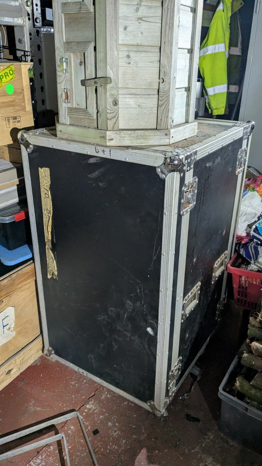 Grote Flightcase 60,5Lx70Bx100H met wielen, Ophalen, Gebruikt, Overige instrumenten, Flightcase