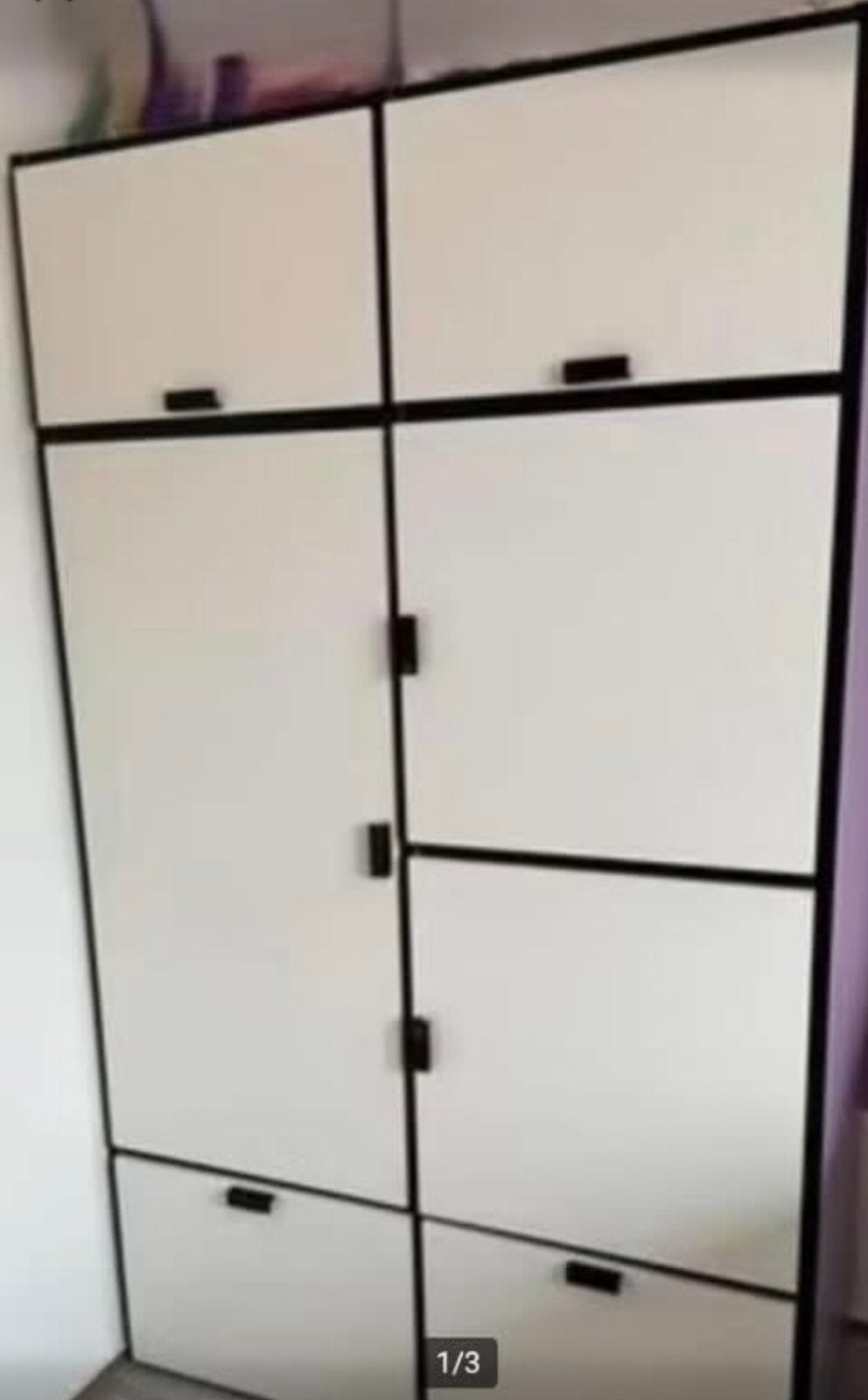 Ikea kast Odda zwart wit, Ophalen, Zo goed als nieuw, 25 tot 50 cm, 50 tot 100 cm