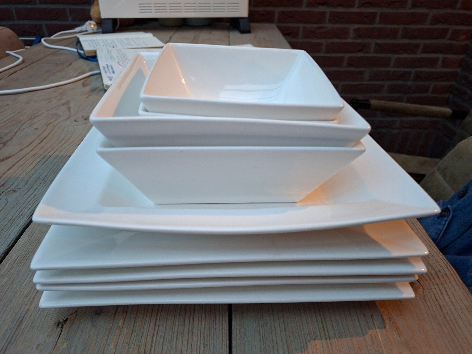 xenos vierkant servies, Ophalen, Aardewerk, Overige stijlen, Bord(en)