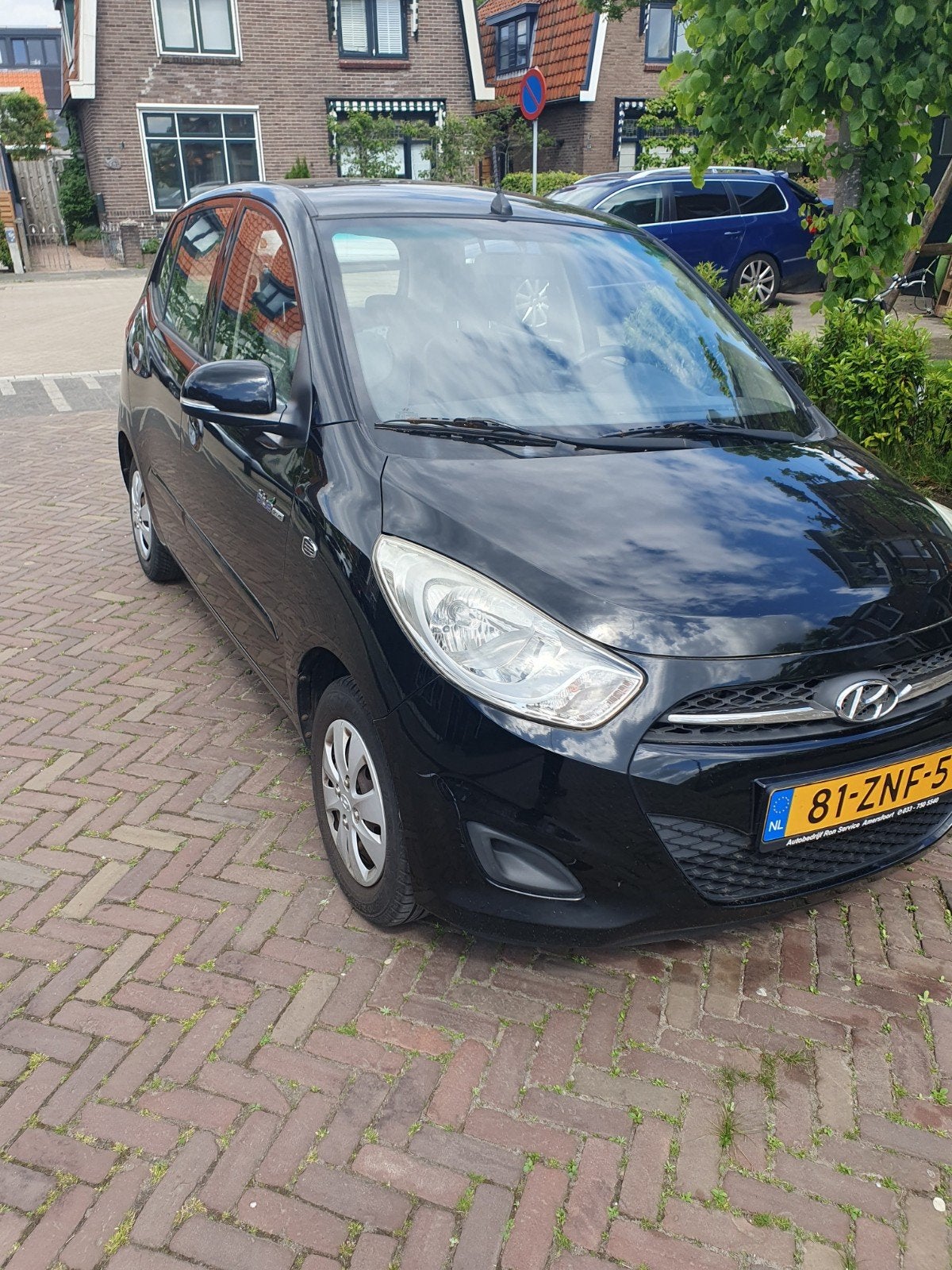 Hyundai i10 1.0 5DR 2013 Zwart, Auto's, Voorwielaandrijving, 31 €/maand, 400 kg, Zwart