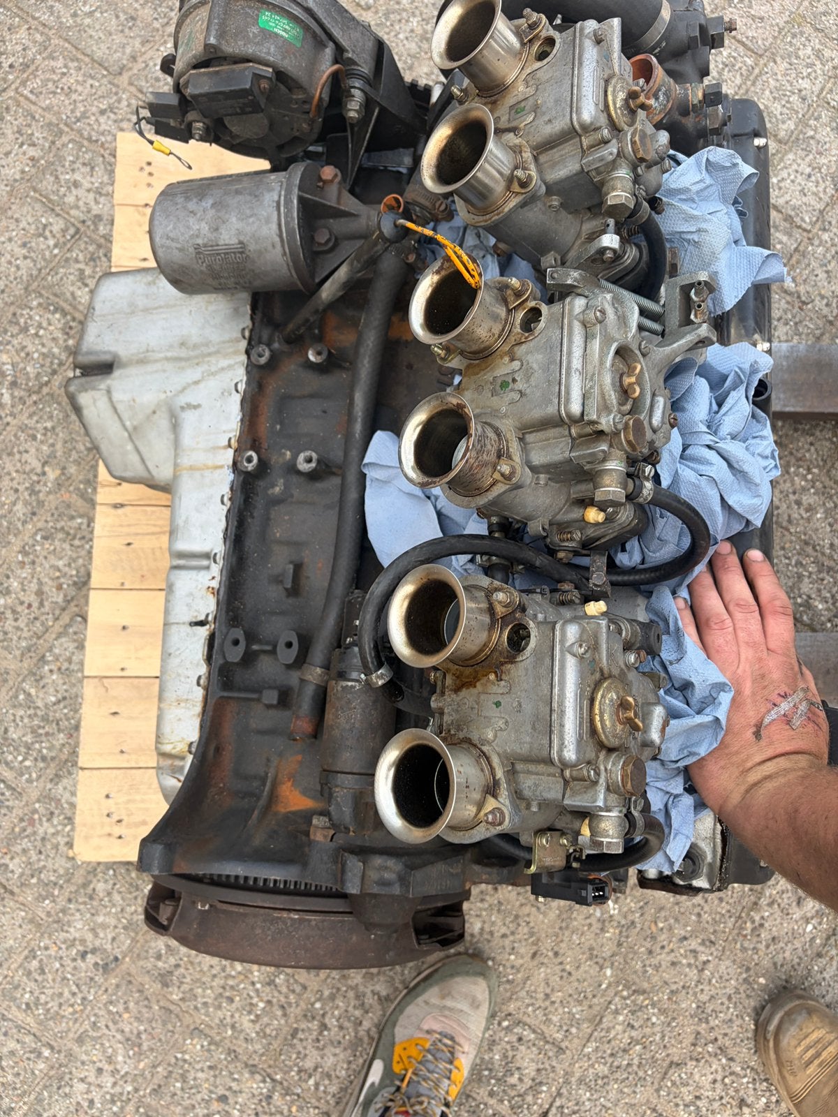 Bmw e12 e3 e9 e24 e23 goedlopend 2.8 blok m30 motor, Auto-onderdelen, Motor en Toebehoren, Ophalen of Verzenden, Gebruikt, BMW