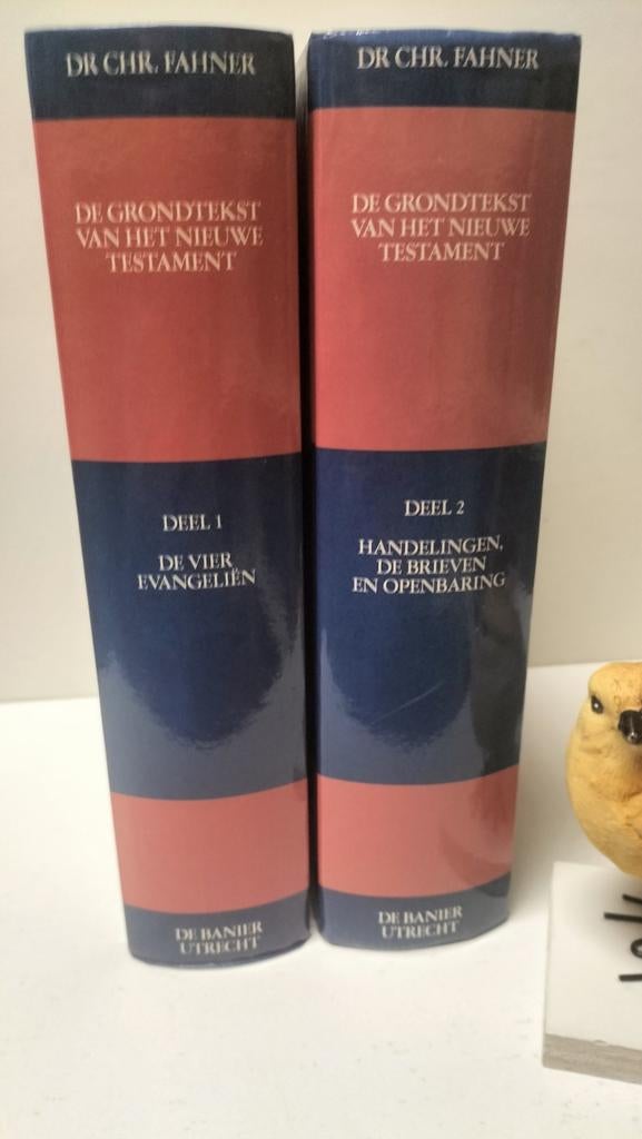 Fahner, Dr. Chr.; De grondtekst van het NT  deel 1 en 2, Ophalen of Verzenden, Gelezen, Christendom | Protestants