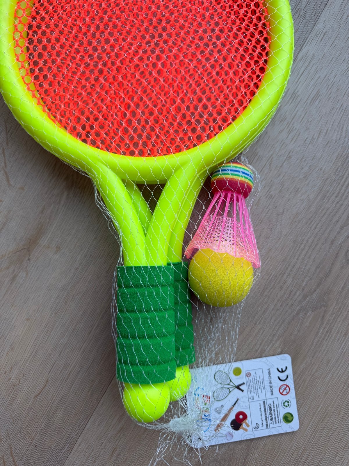 Rocket King Tennis/Badminton Set Geel/Oranje voor Kinderen, Overige merken, L00, Nieuw, Ophalen of Verzenden