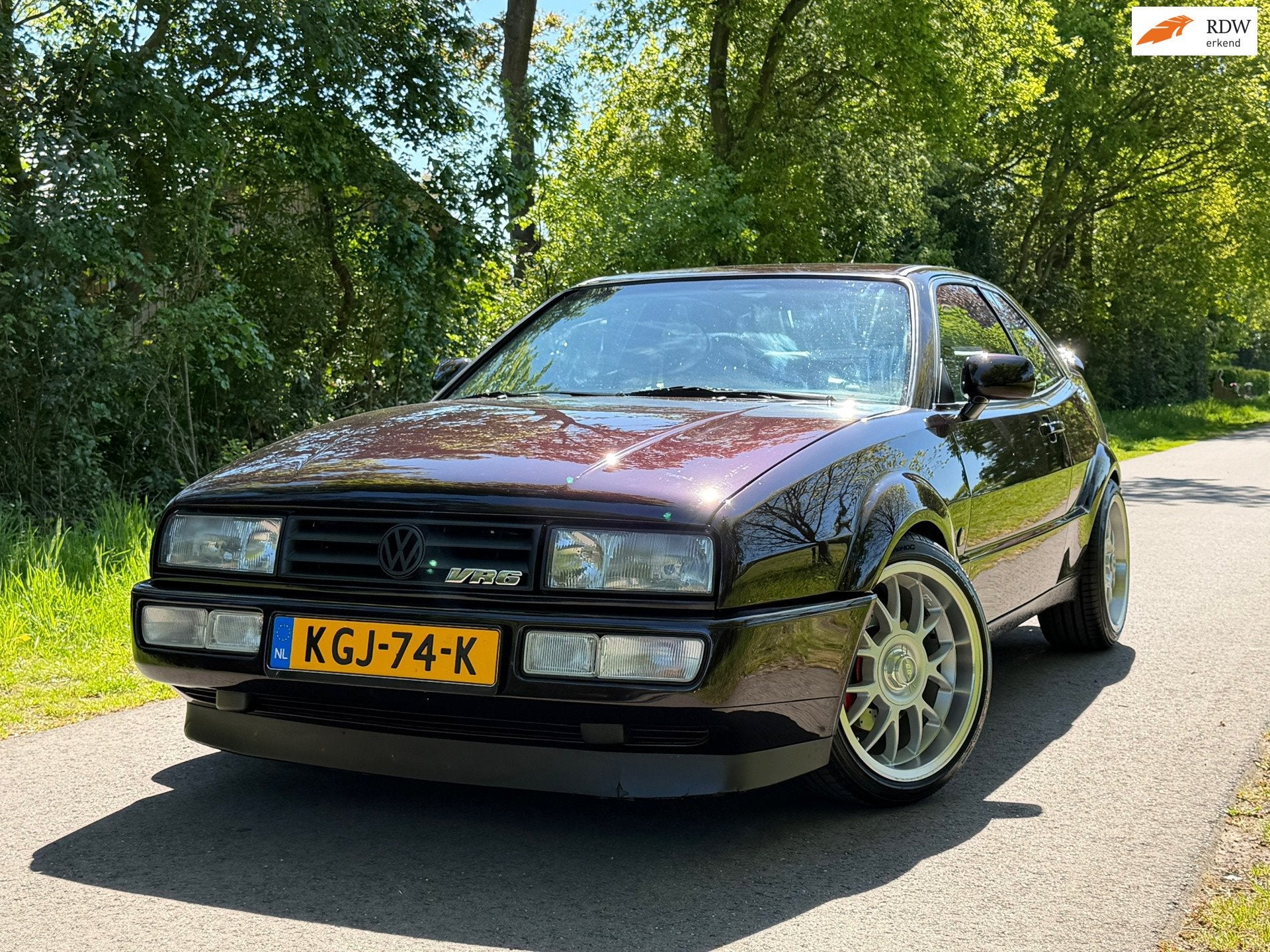 Volkswagen CORRADO 2.9 VR6 | KUIPSTOELEN | TOPSTAAT |, Auto's, Voorwielaandrijving, Zwart, 4 stoelen, 1207 kg