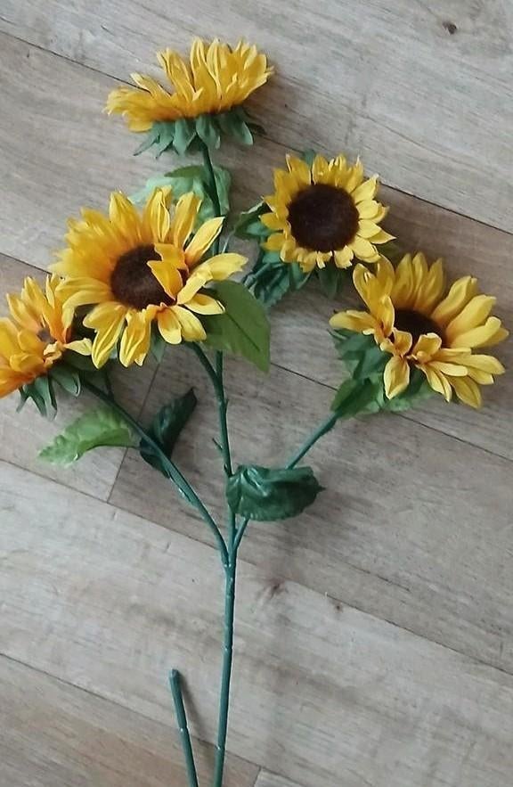 Kunstbloemen  (Zonnebloem), Ophalen of Verzenden, Gebruikt