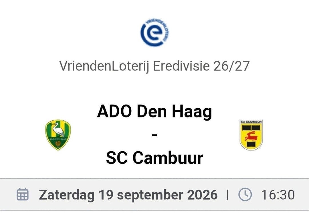 ADO - Cambuur 2x volwassen 2x kind, Drie personen of meer, Overige soorten