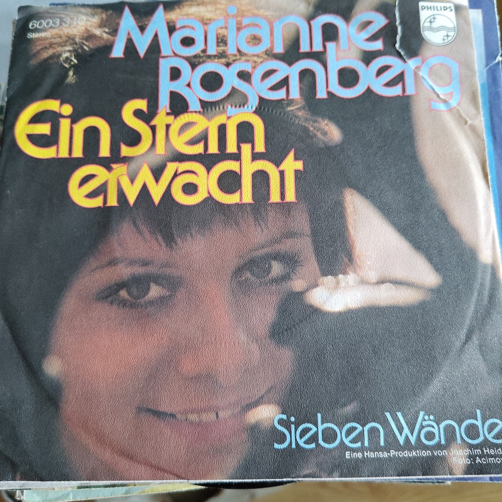 Marianne Rosenberg  Ein Stern erwacht / Sieben Wände (Single, Ophalen of Verzenden, Gebruikt, 7 inch, Schlager
