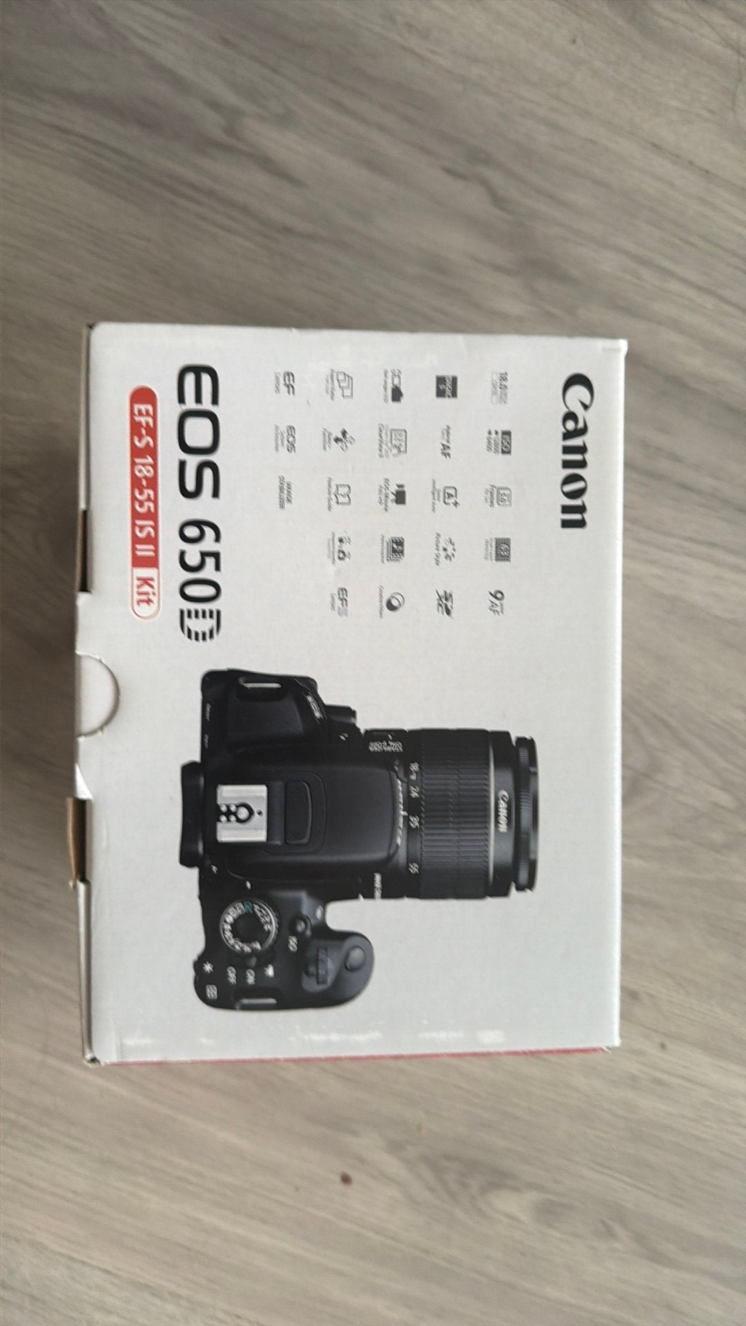 Canon EOS 650D Spiegelreflexcamera + 18-55mm IS II lens, Audio, Tv en Foto, Fotocamera's Digitaal, Lensdop, Gebruikt, Spiegelreflex