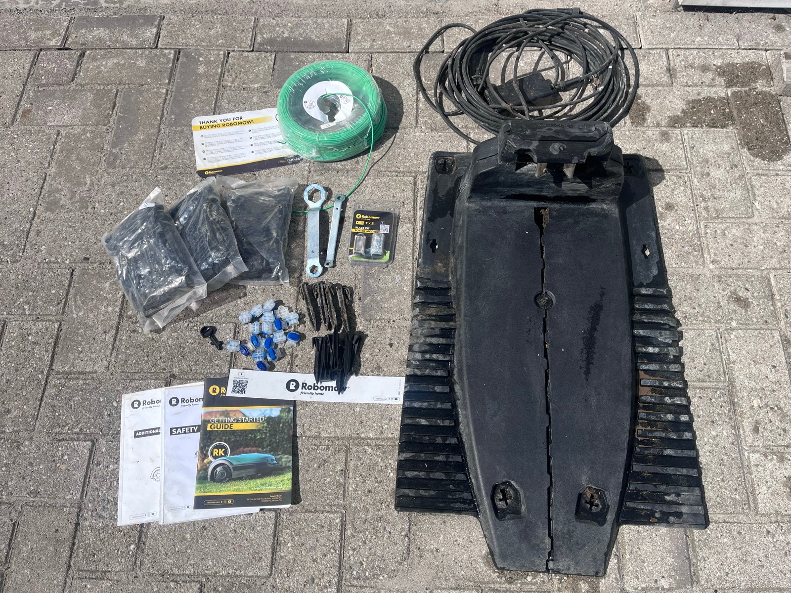 Robomow RK laadstation, perimeterdraad en accessoires, Tuin en Terras, Grasmaaiers, Ophalen of Verzenden, Gebruikt
