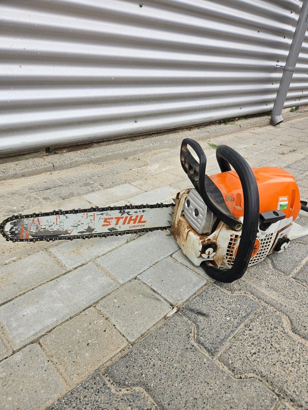 Stihl MS-251 Professionele Kettingzaag, Doe-het-zelf en Verbouw, Gereedschap | Zaagmachines, Ophalen, Gebruikt, Kettingzaag, Stihl