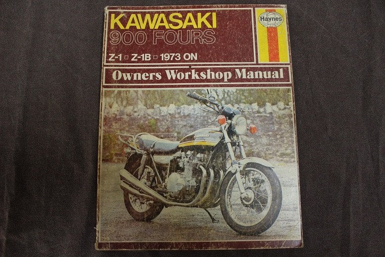 Kawasaki Z1 Z1B 900 fours 1973 onwards werkplaatsboek manual, Motoren, Ophalen of Verzenden, Kawasaki