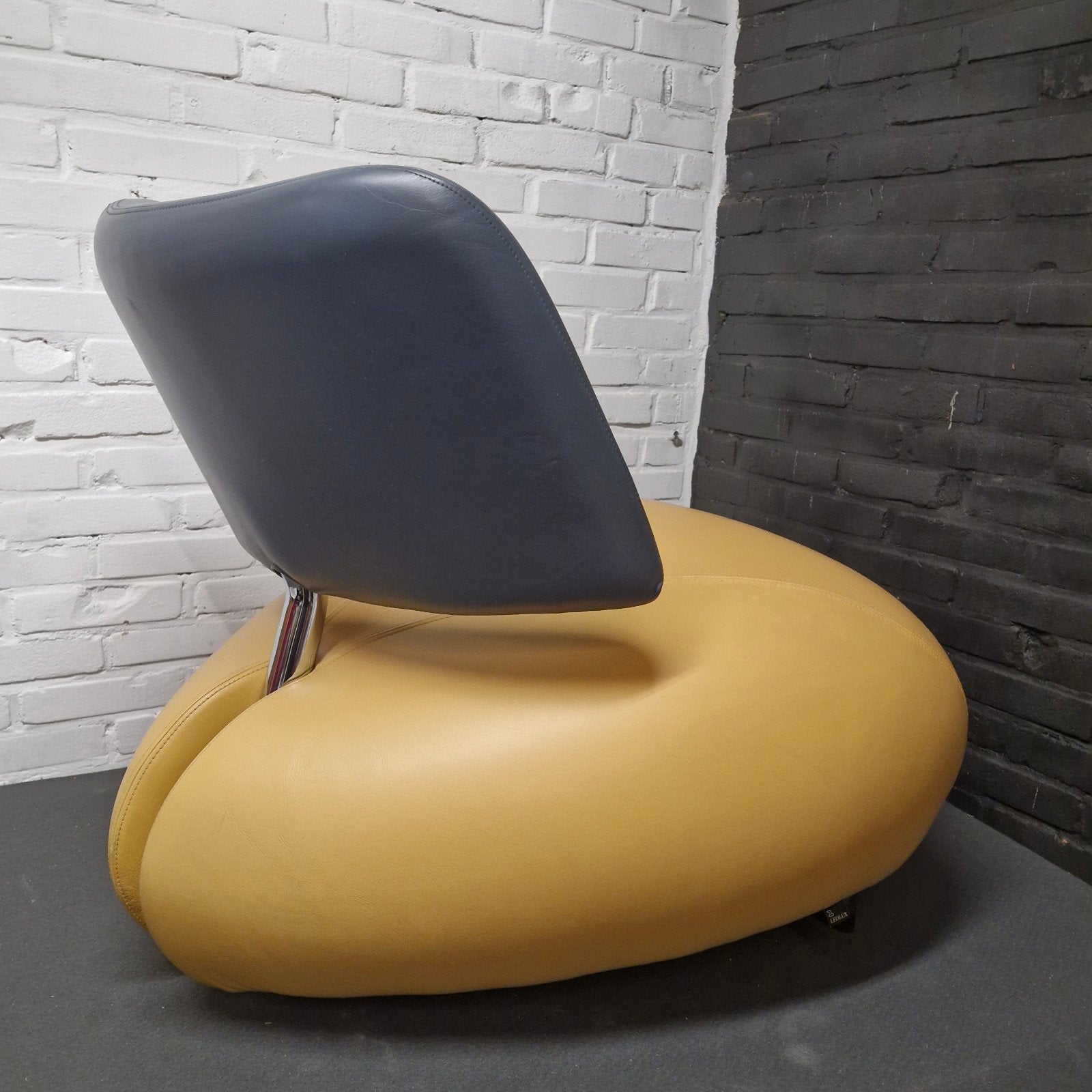 Z.g.a.n Leolux Pallone leder, Ophalen, Gebruikt, 75 tot 100 cm, Leer