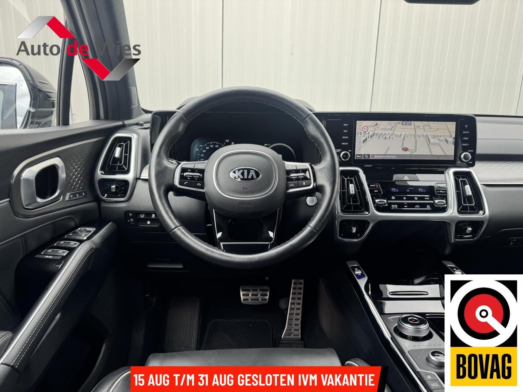 Kia Sorento 1.6 T-GDI Plug-in Hybrid 4WD ExecutiveLine 7p., Gebruikt, 4 cilinders, Met garantie (alle), 7 stoelen