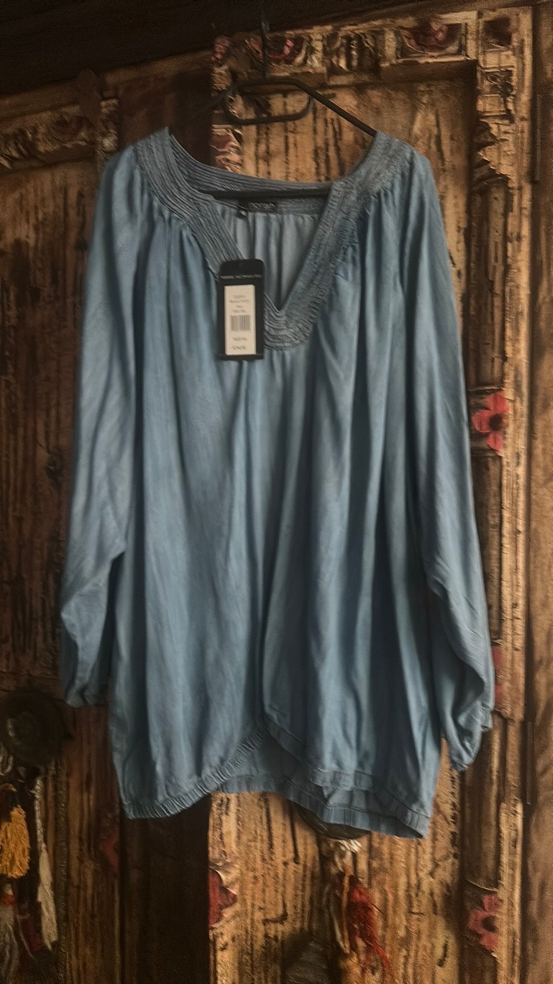 Norah tuniek jeans 48, Kleding | Dames, Ophalen of Verzenden, Zo goed als nieuw, Maat 46/48 (XL) of groter, Blauw