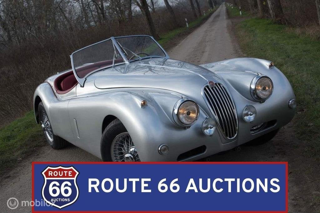 Jaguar XK140 OTS | 1956 | Route 66 Auctions, Overige carrosserieën, Zwart, Bedrijf, Handgeschakeld