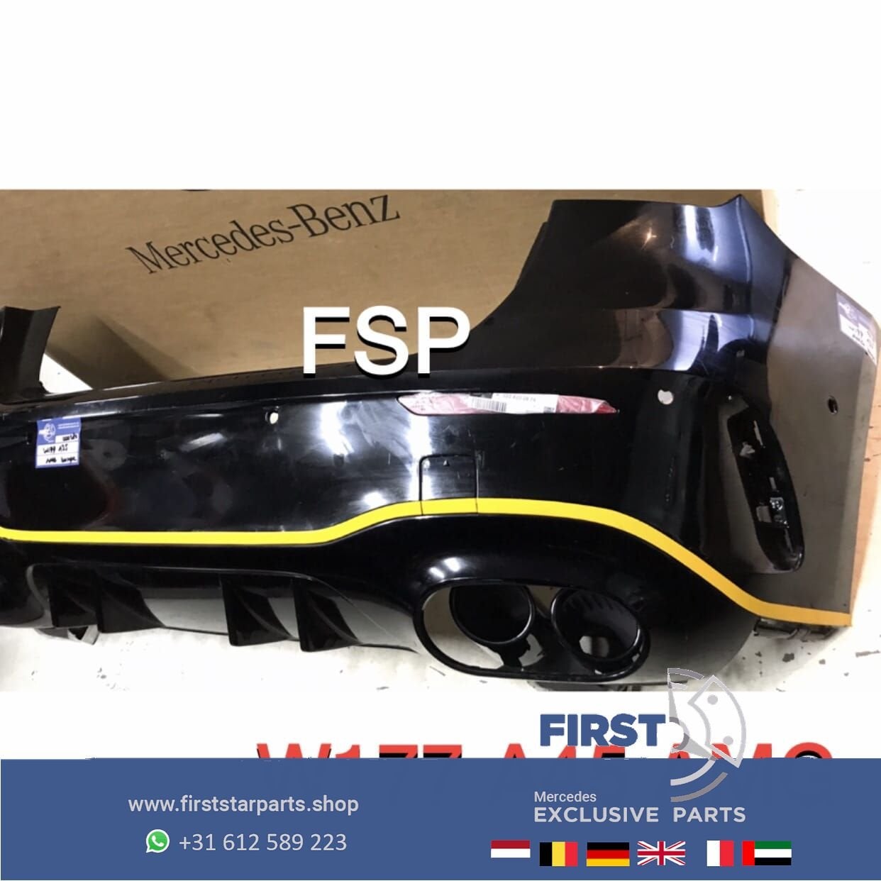 W177 A45s AMG EDITION 1 ACHTERBUMPER Mercedes A Klasse A45 Z, Auto-onderdelen, Gebruikt, -, Ophalen of Verzenden, Achter