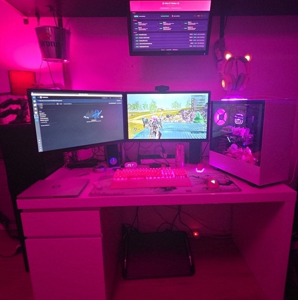 IKEA MALM Bureau – Wit – 14065 cm, Ophalen, Spaanplaat of MDF, Zo goed als nieuw, IKEA