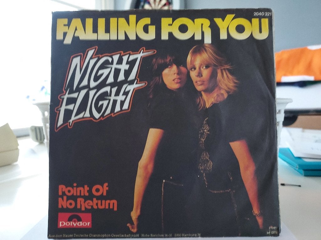 7' Single Night Flight - Falling For You / Point Of No Retur, Gebruikt, 7 inch, Ophalen of Verzenden, Pop