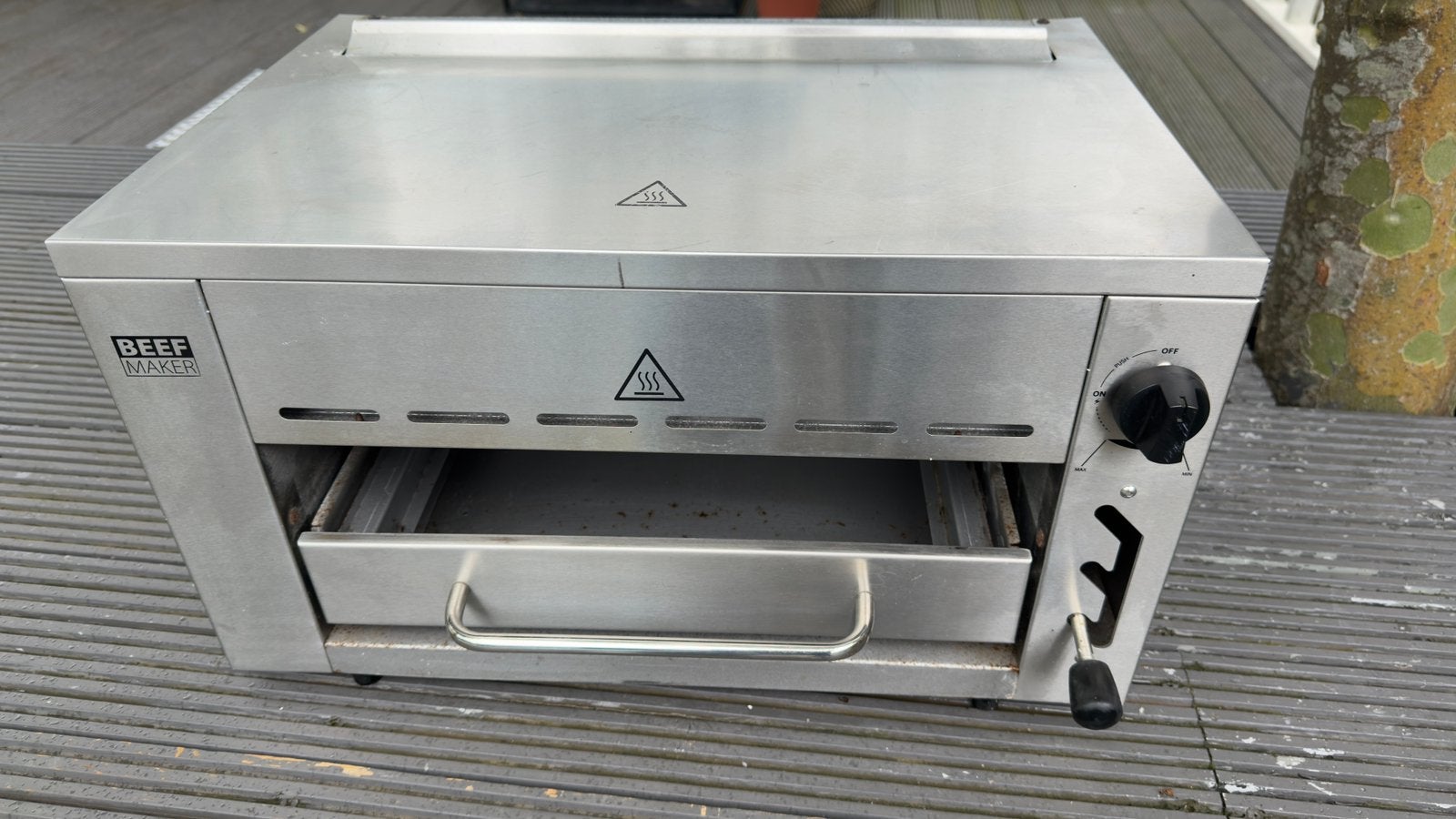 BeefMaker hoge temperatuur grill RC 800-G inclusief gasfles, Ophalen, Gebruikt