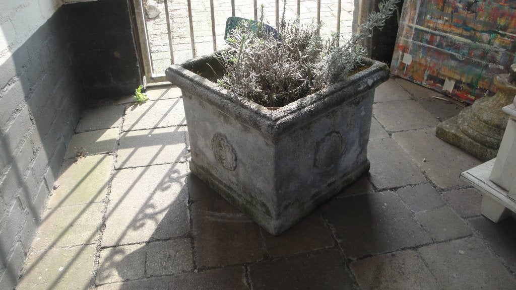 vierkante bloempot tuinpot, Tuin en Terras, Ophalen, Vierkant, Nieuw, Balkon