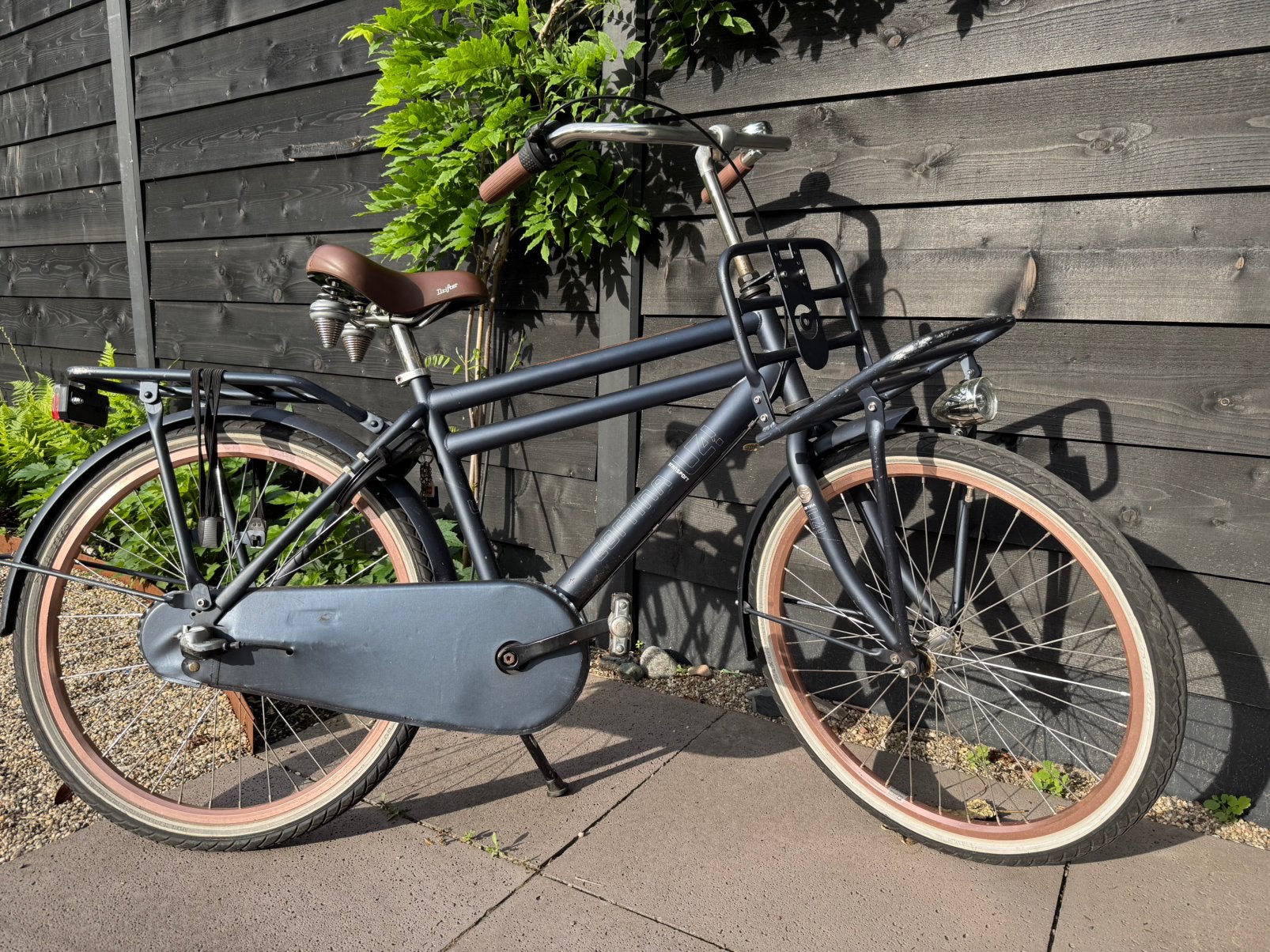 Cortina U4 Transport jongensfiets 24inch donkerblauw, Ophalen, Terugtraprem, Versnellingen, Gebruikt