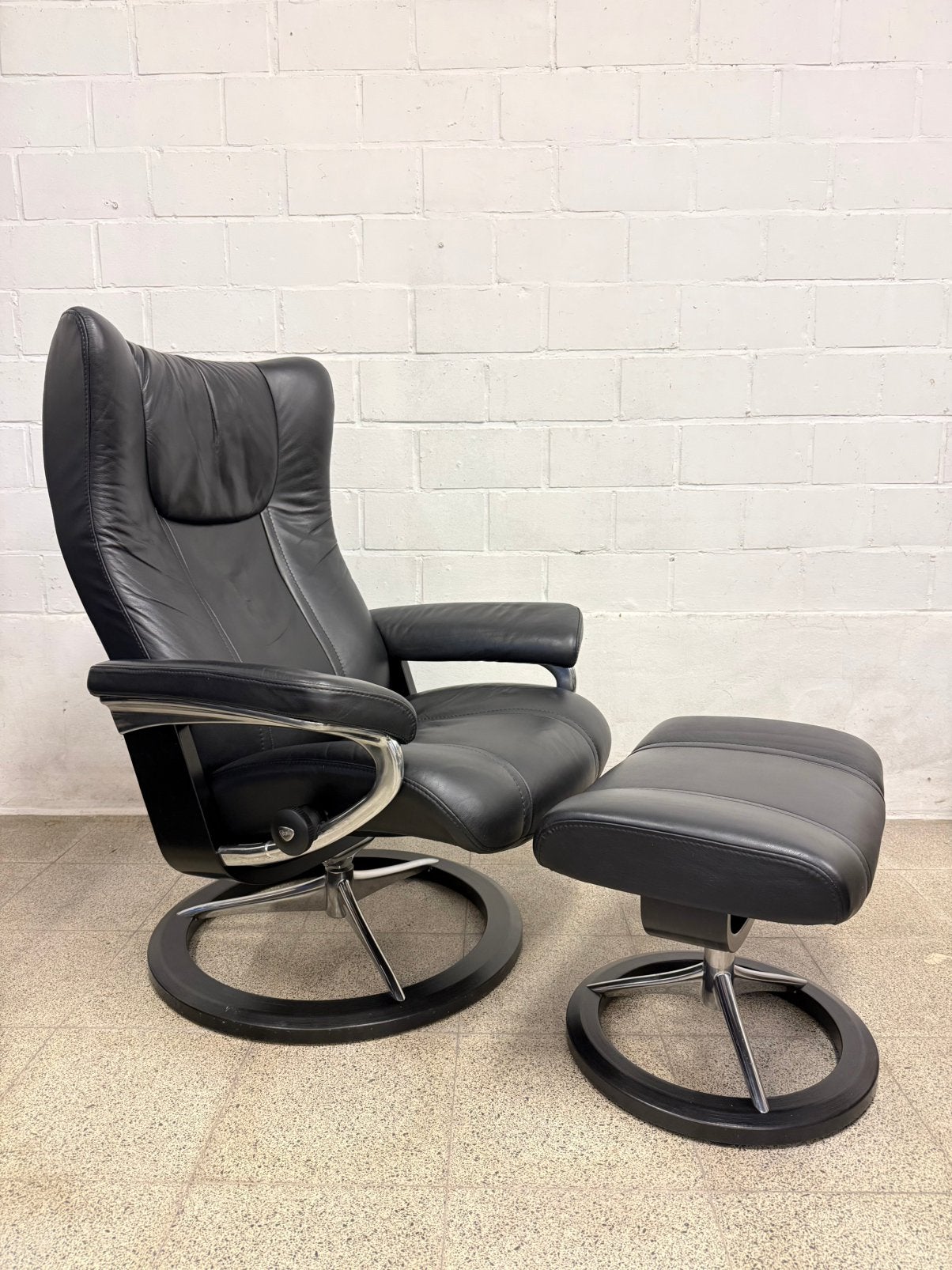Stressless Design Fauteuil | Luxe Uitvoering | Large Comfort, Ophalen, Zo goed als nieuw, 75 tot 100 cm, Hout