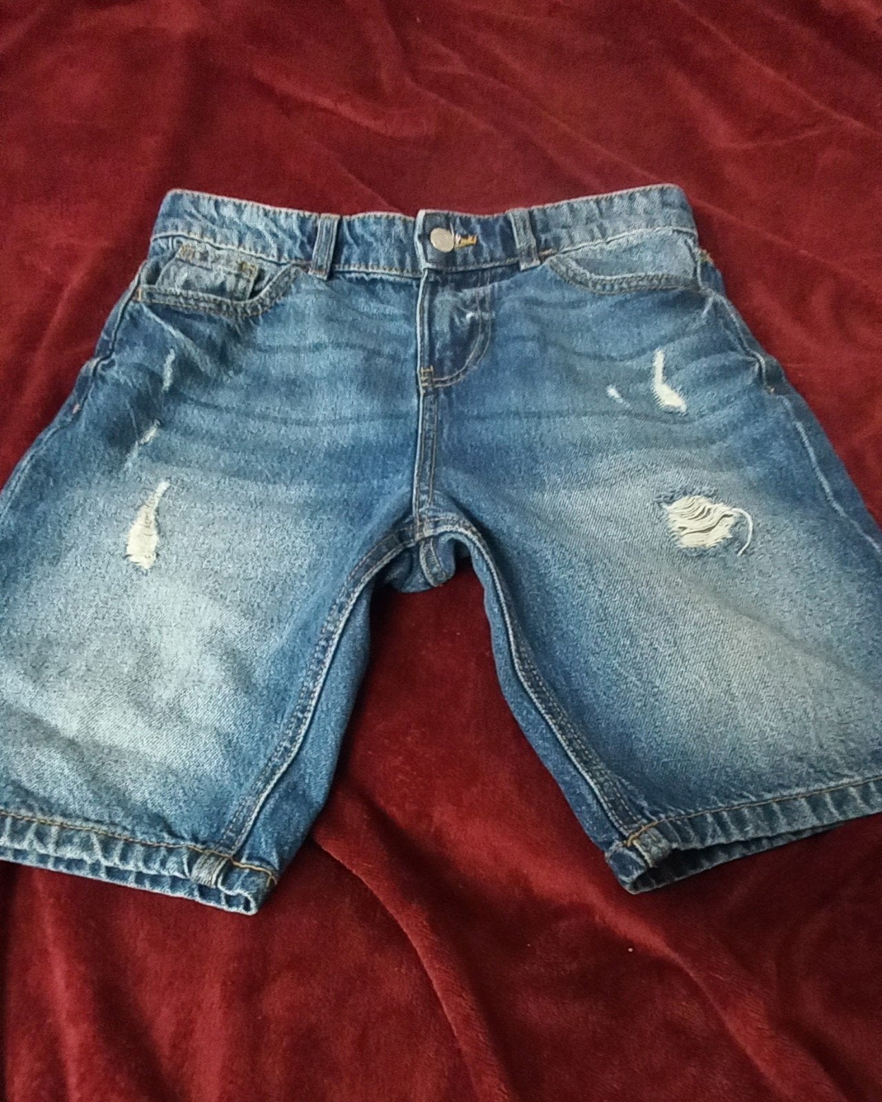Stoere denim korte broek voor jongens, maat 158 (12-13 jaar), Kinderen en Baby's, Kinderkleding | Maat 170, Broek, Ophalen of Verzenden