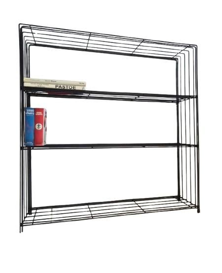 Zwarte vintage Tjerk Reijenga pilastro design kast rek, Gebruikt, 100 tot 150 cm, 100 tot 150 cm, Ophalen of Verzenden