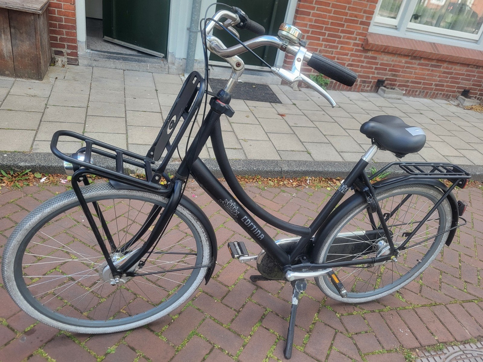 Cortina Transportfiets Zwart, Terugtraprem, Gebruikt, Versnellingen, 50 tot 53 cm