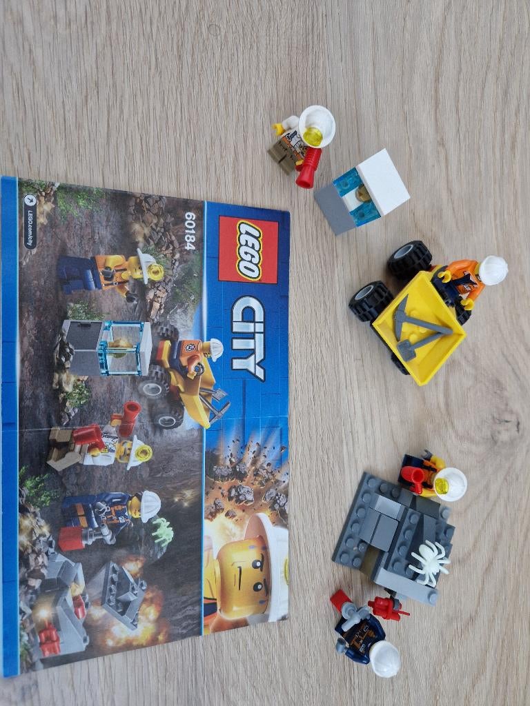 Lego City 60184 mijnwerkers, Kinderen en Baby's, Speelgoed | Duplo en Lego, Ophalen of Verzenden, Zo goed als nieuw, Complete set