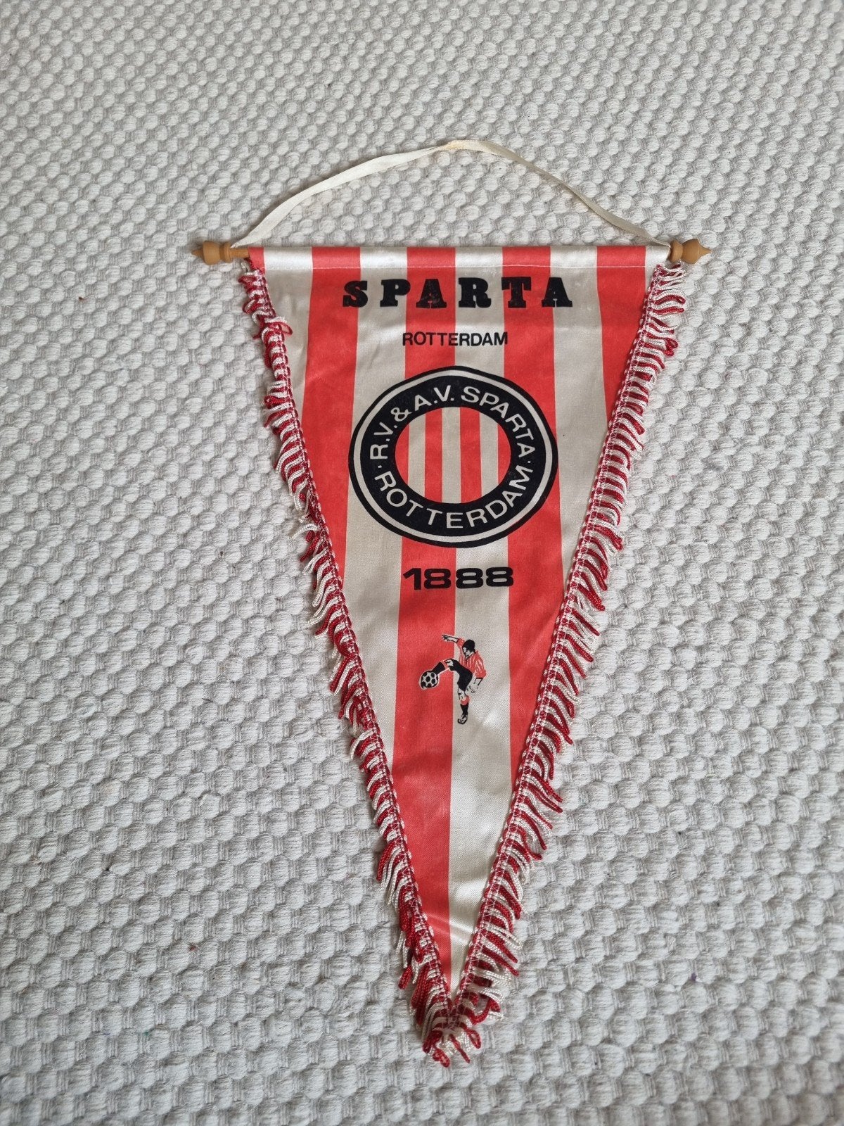 Vintage Sparta Rotterdam Voetbal Vaantje Jaren 70/80, Verzamelen, Ophalen of Verzenden, Gebruikt