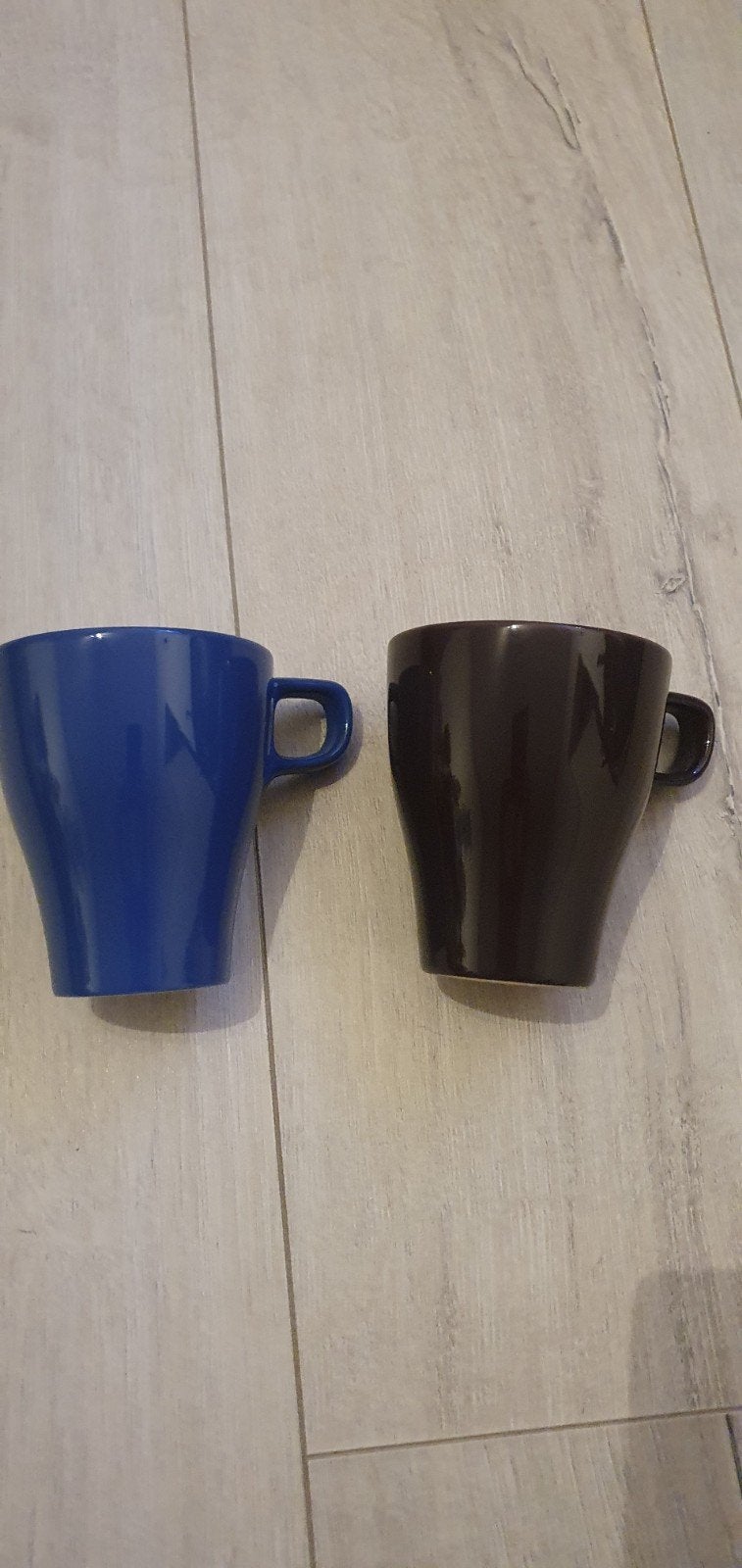Nieuwe IKEA mokken - blauw en bruin, Keramiek, Nieuw, IKEA, Modern