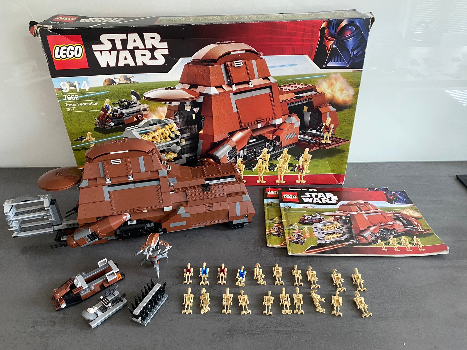 Lego Star Wars 7662 Trade Federation MTT compleet, Gebruikt, Star Wars, Lego, Ophalen of Verzenden