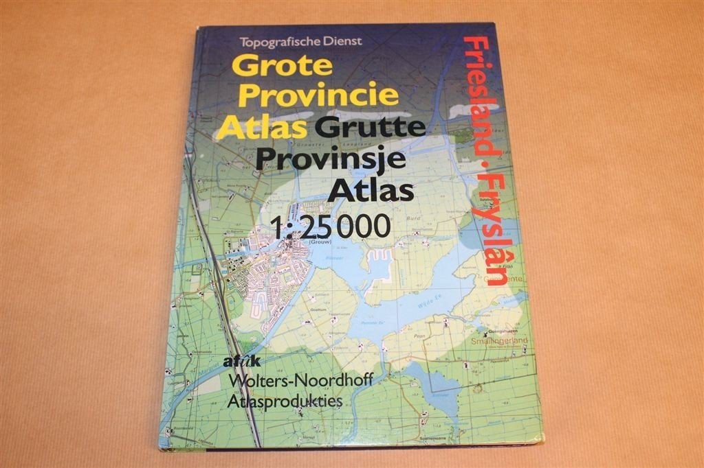 Grote Provincie Atlas Friesland — Topografisch 1:25.000, Boeken, Gelezen, Ophalen of Verzenden, Landkaart, 1800 tot 2000