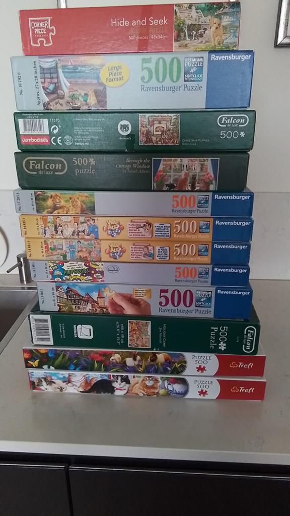 Mooie complete puzzels, 500 stukjes, Ophalen of Verzenden, 500 t/m 1500 stukjes, Gebruikt, Legpuzzel