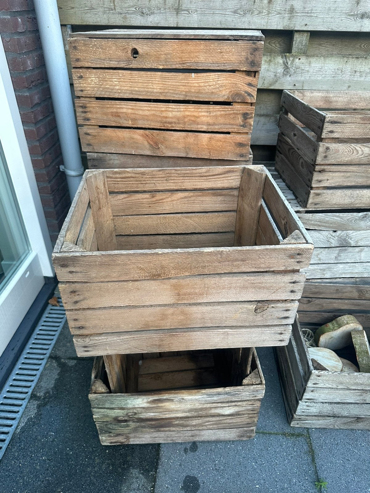 Aardappelkistjes decoratie bruiloft opbergkistjes houtkist, Huis en Inrichting, Woonaccessoires | Kisten, Minder dan 50 cm, Gebruikt