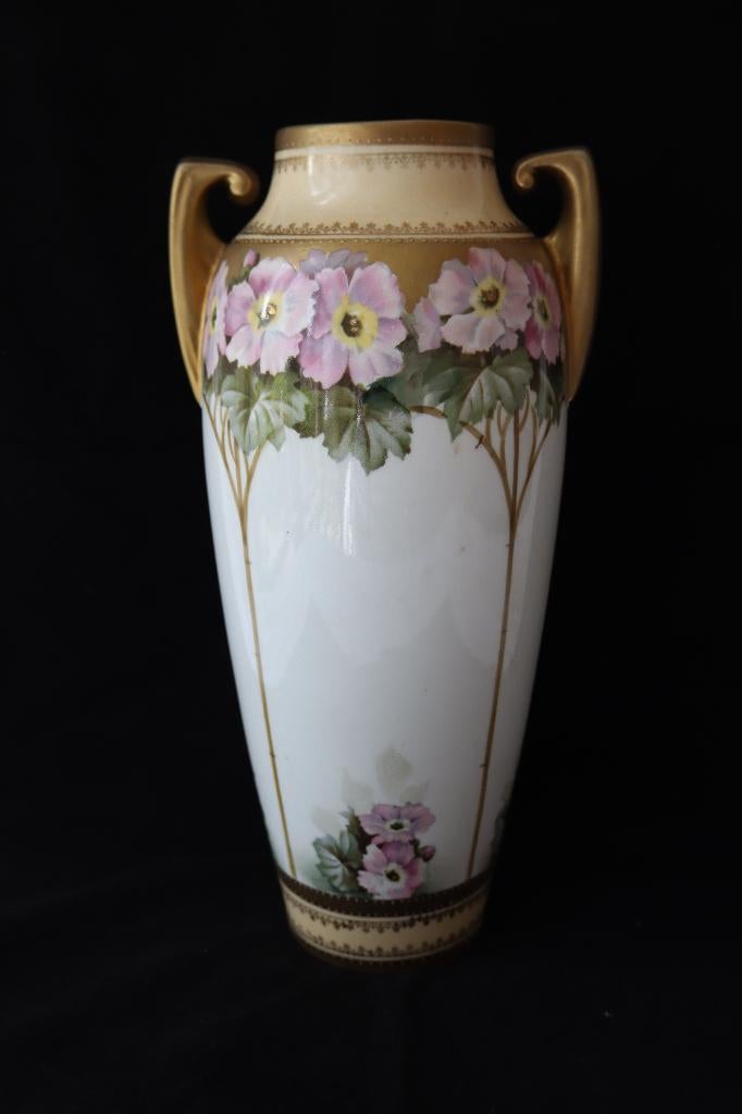 Antiek Jugendstil Schlegelmilch porseleinen vaas 1900-1917, Antiek en Kunst, Ophalen of Verzenden