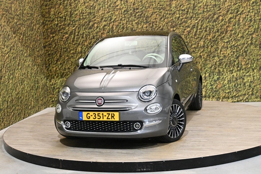 Fiat 500 1.2 Lounge | Carplay | PDC | Airco (bj 2019), Auto's, Fiat, Stof, 4 cilinders, 4 stoelen, Bedrijf