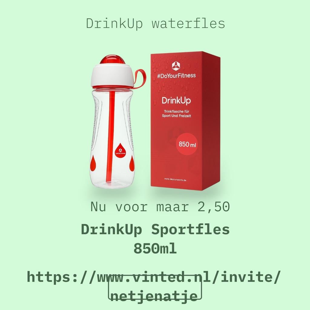DrinkUp Sportfles 850ml, Ophalen of Verzenden