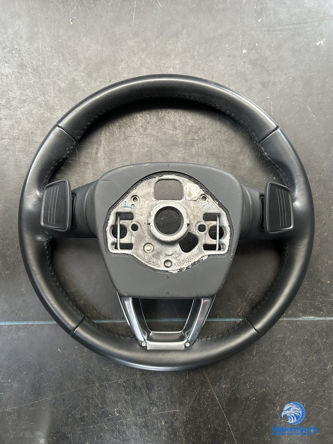 Originele Audi Q3 83A leder stuurwiel stuurbediening flipper, Gebruikt, -, -, Ophalen of Verzenden